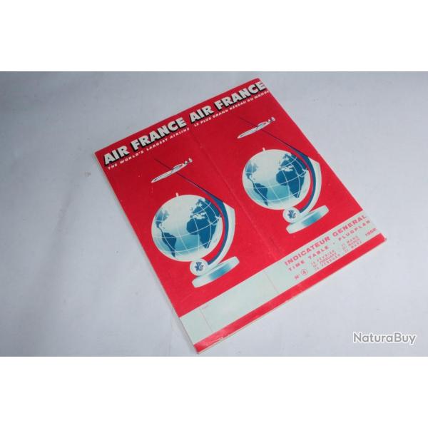 Air France Time Table n4 1958
