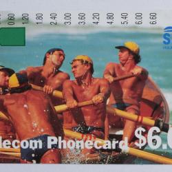Télécarte Anritsu Australie Surf Rowers 1989 Geelong Trial