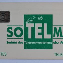 Télécarte à puce Mali SoTelMa Green Logo 1993
