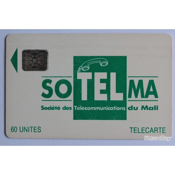 Tlcarte  puce Mali SoTelMa Green Logo 1993