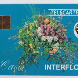 Télécarte à puce France Privée Interflora L'Oasis 1990