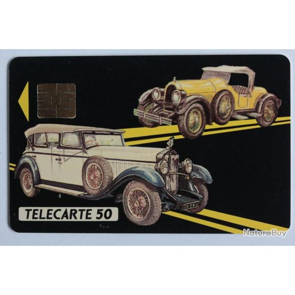 Tlcarte  puce France Prive Aureus 2 Voitures anciennes 1990