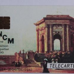 Télécarte à puce France Privée Château d'eau Montpellier CPNCM 1990