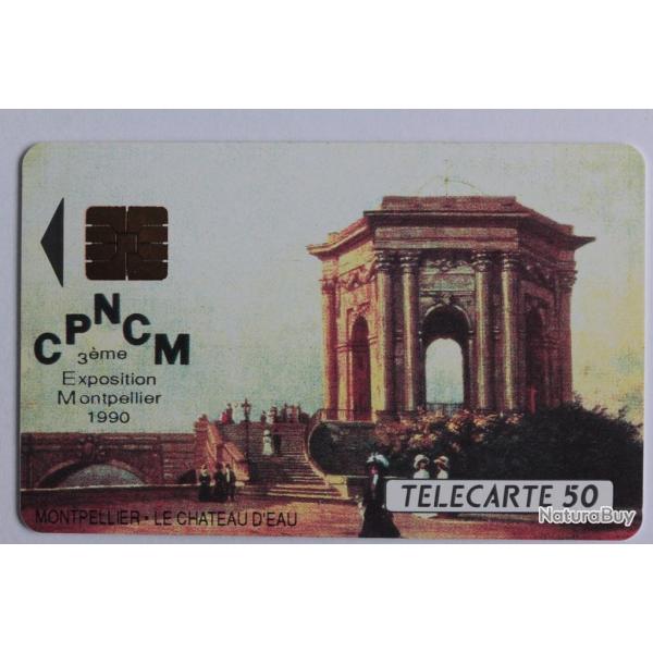 Tlcarte  puce France Prive Chteau d'eau Montpellier CPNCM 1990