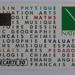 Télécarte à puce France Privée Nathan Jeux intelligents 1990