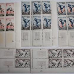 Lot 6 blocs coin daté 1960-1962 colonie françaises neufs
