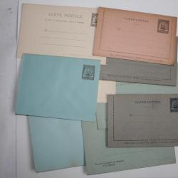 Lot 9 entier postaux régence de Tunis neuf