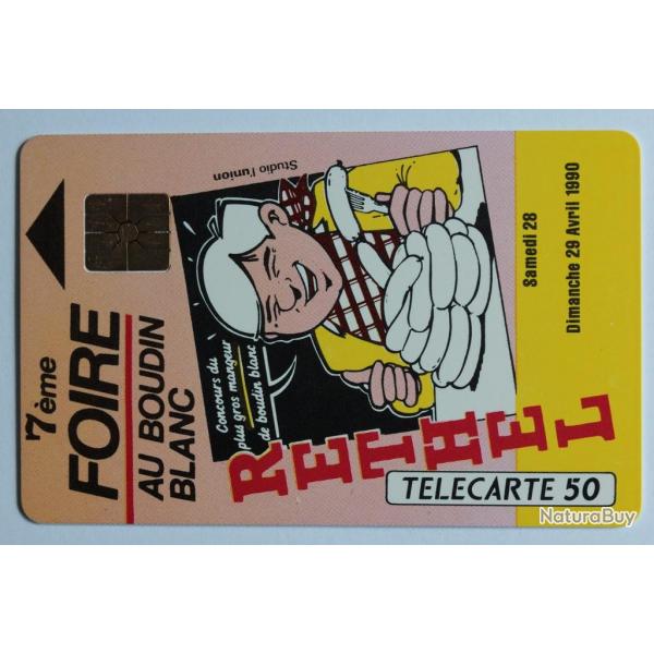 Tlcarte  puce France Prive Boudin blanc 1990