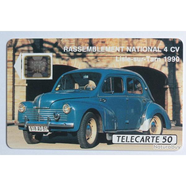 Tlcarte  puce France Prive Car Occitan 4 CV 1990