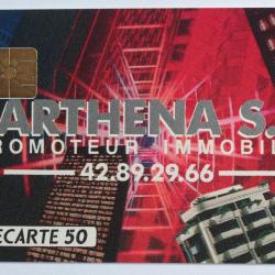 Télécarte à puce France Privée Parthéna S.A. 1990