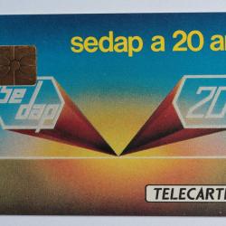 Télécarte à puce France Privée Sedap Conseil en informatique 1990