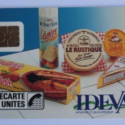 Télécarte à puce France Privée Ideval Alimentaire 1989
