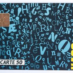 Télécarte à puce France Privée KAAS Photocomposition 1989