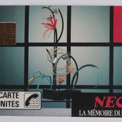 Télécarte à puce France Privée NEC 1 La mémoire du futur 1988