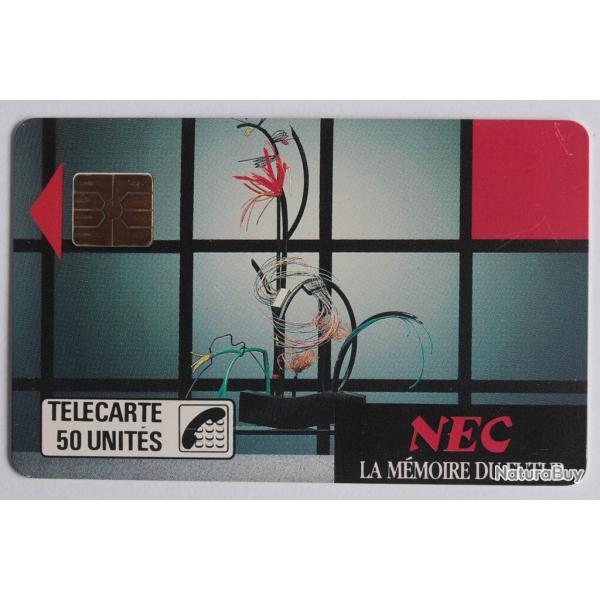 Tlcarte  puce France Prive NEC 1 La mmoire du futur 1988