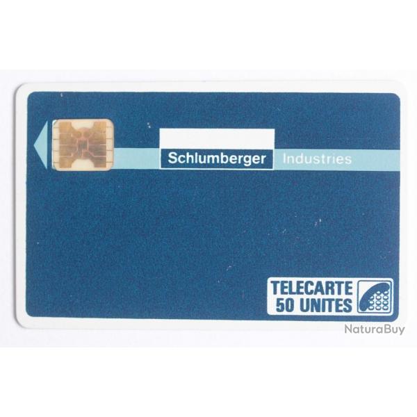 Tlcarte  puce France Prive Schlumberger Industries 1987