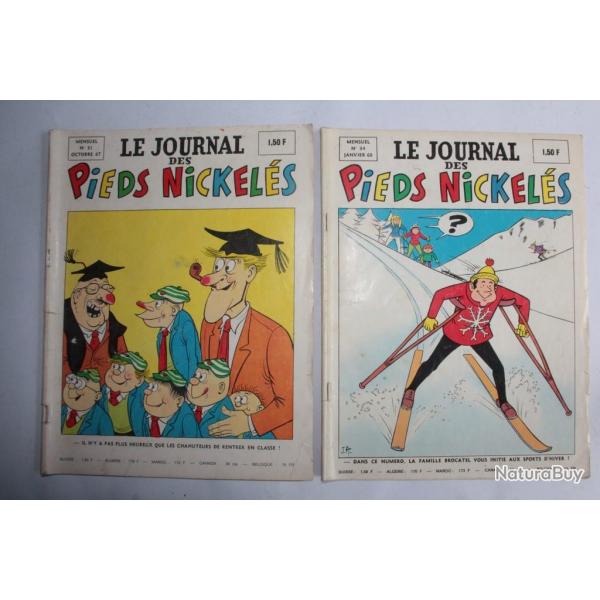 2 BD le journal des pieds nickels 1968