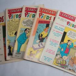 Lot 5 BD l'épatant journal des pieds nickeles 3e série 1969-72