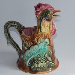 Pichet barbotine ONNAING 658 Coq Le Gaulois