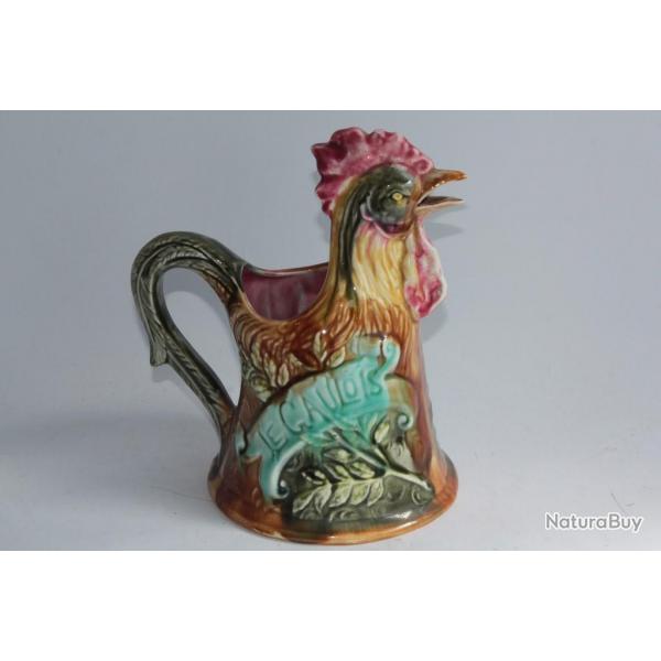 Pichet barbotine ONNAING 658 Coq Le Gaulois