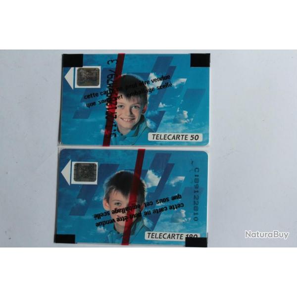 Tlcartes  puce France Visage d'enfant 1989 NSB