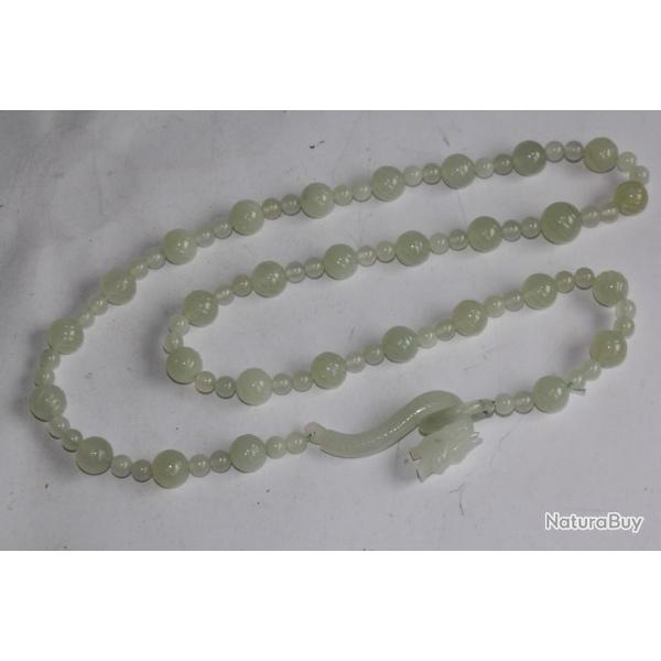 Collier perles Jade dragon Chine Bijoux