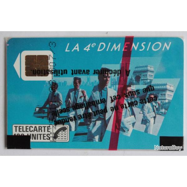 Tlcarte  puce France 4e Dimension Hommes 1988 NSB