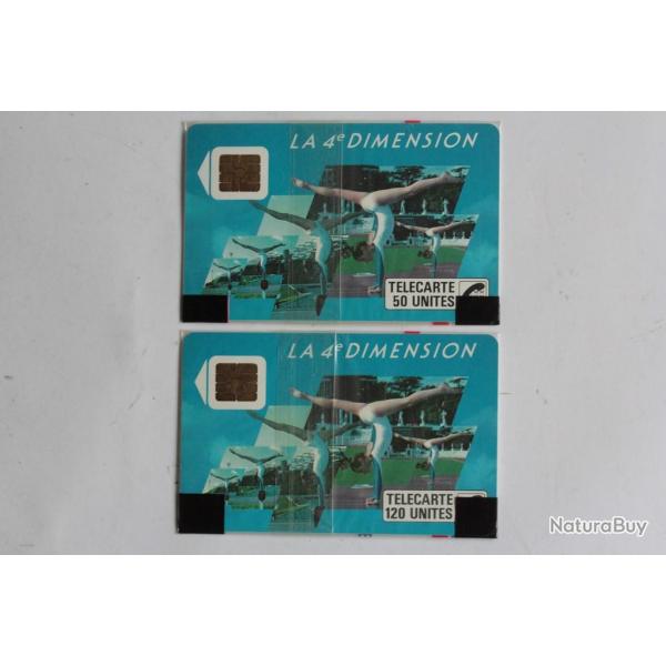 Tlcartes  puce France 4e Dimension Femmes 1988 NSB