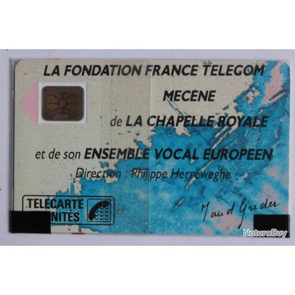 Tlcarte  puce France Chapelle royale 1 1989 NSB