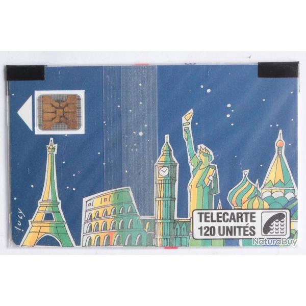 Tlcarte  puce France Lucy 120U SC4on 1989 NSB