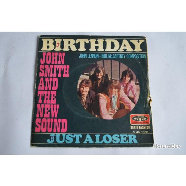 45 Tours John Smith And The New Sound ?- Birthday