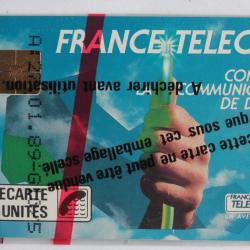 Télécarte à puce France Lille Fibre optique 50U 1989 NSB