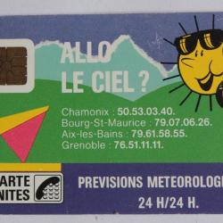 Télécarte à puce France Allo le ciel 120U 1988