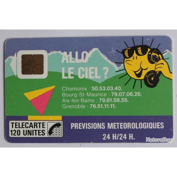 Tlcarte  puce France Allo le ciel 120U 1988