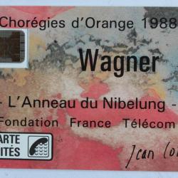 Télécarte à puce France Wagner SC4on 1988