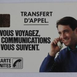 Télécarte à puce France Transfert d'appel 50U 1988