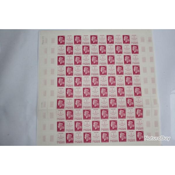 Timbres Feuille x50 timbres Prigueux 1er mission 1970 neuf