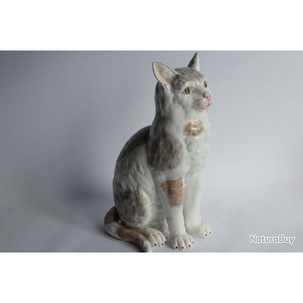 Chat porcelaine Dresden Carl Thieme