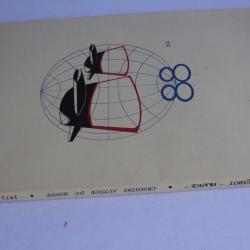 Brochure Paquebot France Croisière autour du monde 1972