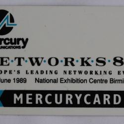 Télécarte GPT Royaume-Uni Networks '89 Exhibition Birmingham 15MER