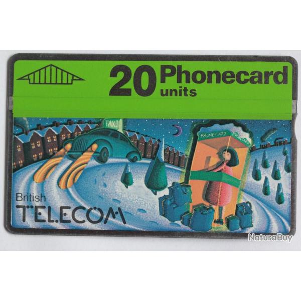 Tlcarte L&G Royaume-Uni Christmas 1990 Taxi 010C