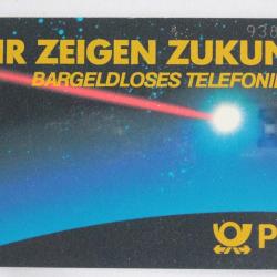 Télécarte à puce Allemagne Wir zeigen Zukunft 1986