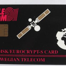 Télécarte à puce Norvège ITU Palexpo 91 Geneva Eurocrypt-S Card