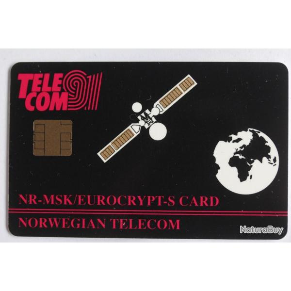 Tlcarte  puce Norvge ITU Palexpo 91 Geneva Eurocrypt-S Card