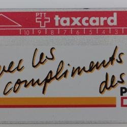 Télécarte L&G dummy Avec les compliments des PTT Suisse