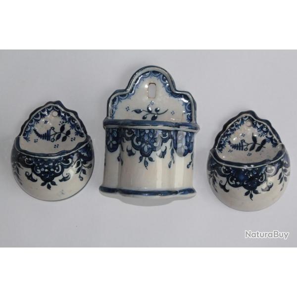 Bouquetires d'applique faence Quimper