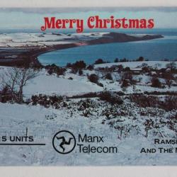 Télécarte GPT Île de Man Merry Christmas 1988