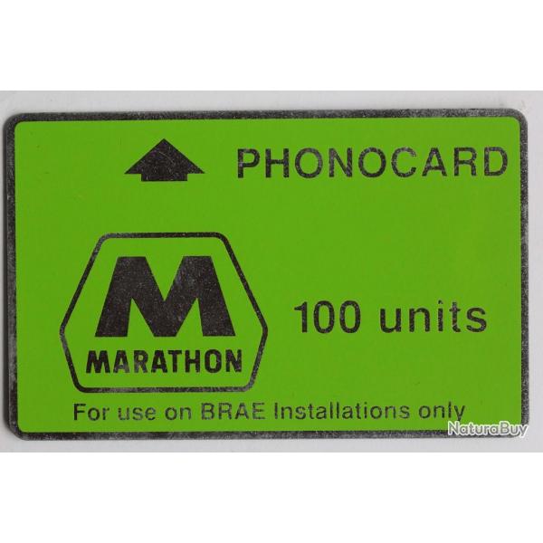 Tlcarte L&G dummy Oil rigs Marathon BRAE 100 units Royaume-Uni