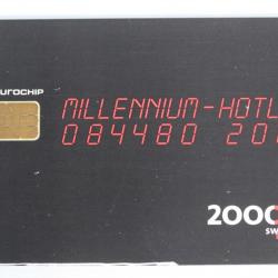 Télécarte à puce Swisscom Millenium Hotline