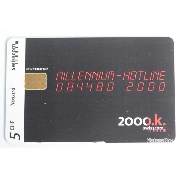 Tlcarte  puce Swisscom Millenium Hotline